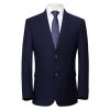 Men's Slim Fit Casual Blazer Jacket 2 Buttons Notched Lapel Formal Dress Jacket Lightweight Business Sport Coat (Dark Blue,Large) view 1