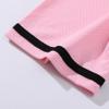 Mowbeat Womens Baseball Jersey Button Down T-Shirts Short Sleeve V-Neck Crop Top Blouse Softball Button Up Jersey (Pink,L,Large,Regular,Regular,Adult,Female,US) view 4