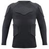 Zicac Men's Sports Shock Rash Guard Compression Padded Shirt Soccer Basketball Protective Gear Chest Rib Guards(Black,US:L) view 4