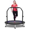 HYD-Parts 40" Mini Trampoline for Adults and Kids Exercise Rebounder with Adjustable Bar Fitness Trampoline Indoor Max Load 330lbs view 1