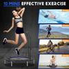 HYD-Parts 40" Mini Trampoline for Adults and Kids Exercise Rebounder with Adjustable Bar Fitness Trampoline Indoor Max Load 330lbs view 4