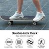 Sefulim 31 x 8 Inch Complete Skateboard 7 Layer Canadian Maple Double Kick Deck Concave Cruiser Trick Skateboard for Boys Girls Teens Adults Beginner(Motorcycle Wall) view 3