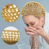 AEVBSOY 3 Pcs Mesh Hair Net Cap Crochet Beanie Soft Rayon Knit Snood Hat Sleeping Women Hairnet Snoods Cover Ornament for Women Hair Accessories Sleeping Hairnet Black view 2
