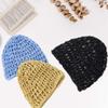 AEVBSOY 3 Pcs Mesh Hair Net Cap Crochet Beanie Soft Rayon Knit Snood Hat Sleeping Women Hairnet Snoods Cover Ornament for Women Hair Accessories Sleeping Hairnet Black view 3