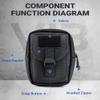 NEXTORCH Tactical Pouch Multipurpose Waist Bag Tactical Holster Military Waist Belt Bag with Zipper view 3
