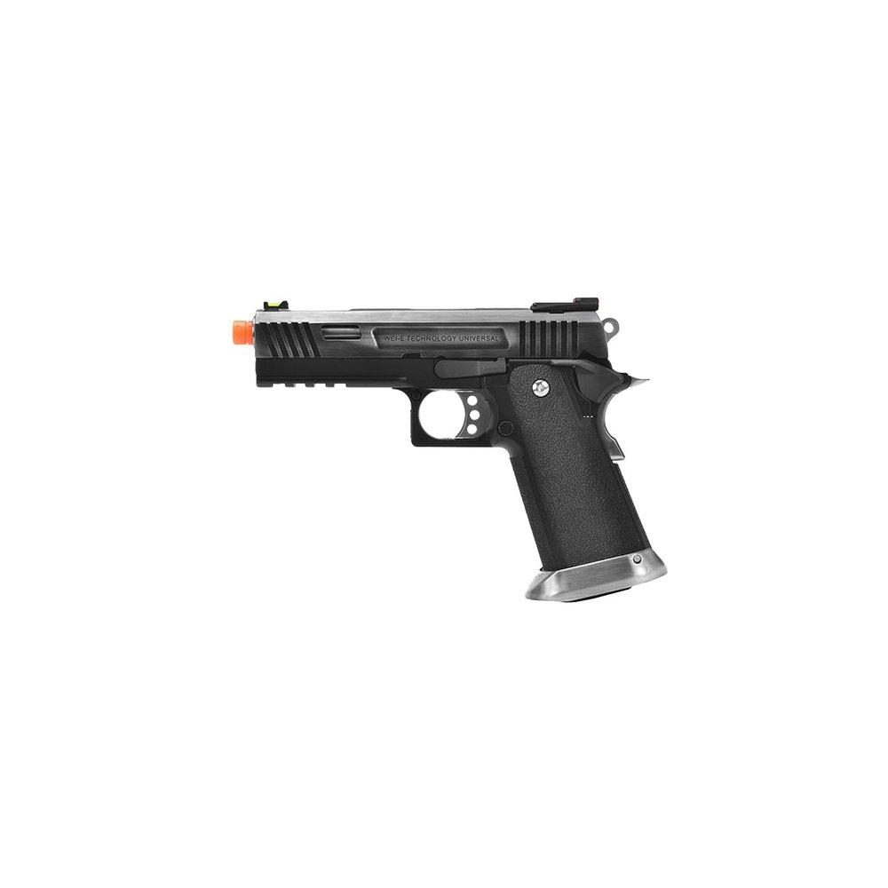 Full Metal Hi-Capa 4.3 Allosaurus Gas Blowback Airsoft Pistol WE Tech (Silver)