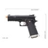 Full Metal Hi-Capa 4.3 Allosaurus Gas Blowback Airsoft Pistol WE Tech (Black) view 4