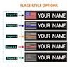 2PCS Customizable Name Patches with Hook FastenerPersonalized Tactical Morale Embroidered Name Tapes with American Flag Patch for Hats Caps Bags Backpacks Tactical Vest Military view 3