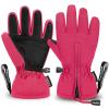 Andake Waterproof &Breathable Kids Snow Gloves, Toddler Winter Warm Ski Gloves for 2-14Y Boys Girls view 1