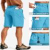 TACVASEN Golf Shorts Men 10" Hiking Shorts Water Resistant Quick Dry Lightweight Cargo Fishing Outdoor with Pockets Ice Blue view 3
