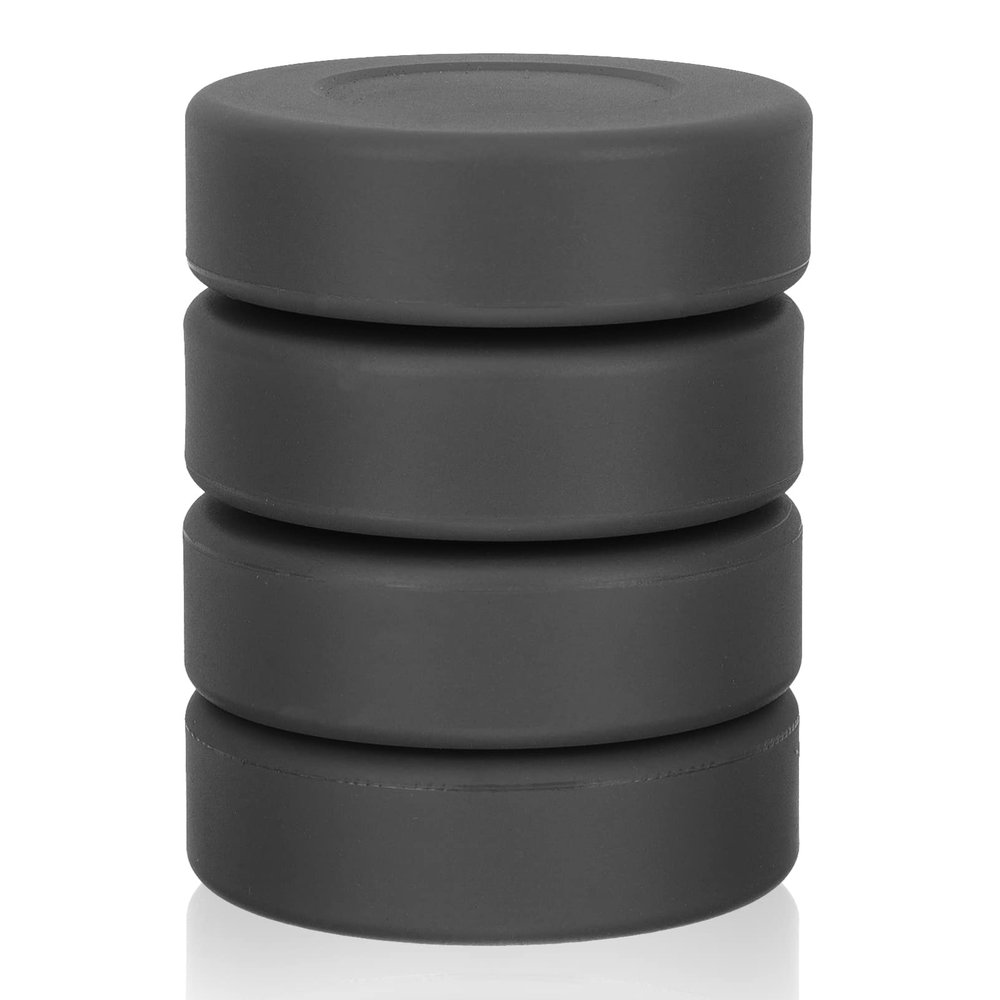 BESPORTBLE 4 Pcs Ice Hockey Puck Professional Ice Hockey Balls Black Hockey Biscuits for Practicing and Classic Training