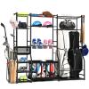 6.3FT Golf Bag Storage Garage Organizer,2 Golf Bag Storage Racks and Other Sports Equipment Organizer, Extra Large Storage Rack for Garage,Holds Golf Clubs,Balls and Miscellaneous Items view 1