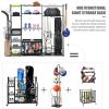 6.3FT Golf Bag Storage Garage Organizer,2 Golf Bag Storage Racks and Other Sports Equipment Organizer, Extra Large Storage Rack for Garage,Holds Golf Clubs,Balls and Miscellaneous Items view 2
