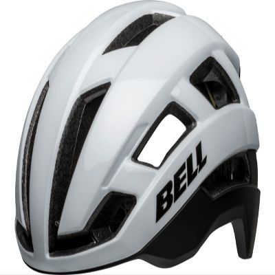 BELL Falcon XR LED MIPS Adult Road Bike Helmet - Matte/Gloss White/Black, Small (52-56 cm)