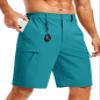 TACVASEN Mens Golf Shorts Lightweight Quick Dry Stretch Cargo Water Resistant Fishing Work Outdoor Shorts Lake Blue 40 view 1
