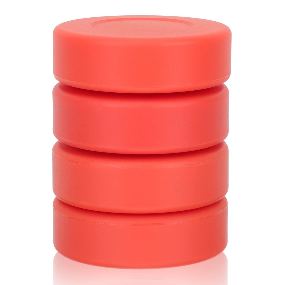BESPORTBLE Professional Hockey Practice Ball 4pcs Rubber for Training and Competition