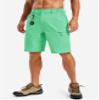 TACVASEN Quick Dry Cargo Shorts for Men Hiking Shorts Tactical Fishing Travel Water Resistant Golf Summer Casual Walking Mint Green view 2