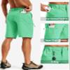 TACVASEN Quick Dry Cargo Shorts for Men Hiking Shorts Tactical Fishing Travel Water Resistant Golf Summer Casual Walking Mint Green view 3