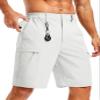 TACVASEN Mens Golf Shorts White Shorts Cargo Hiking Lightweight Quick Dry Water Resistant Workout Fishing Casual with Pockets view 1