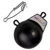 PacificReef Downrigger Weight Coated Ball [4lbs, 6lbs, 8lbs, 10lbs, 12lbs, 15lbs] - Sinker for Downriggers Weight Pancake Oval Canon Ball with Protective Vinyl Coating for Salmon (12 lbs) view 2