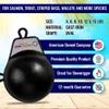 PacificReef Downrigger Weight Coated Ball [4lbs, 6lbs, 8lbs, 10lbs, 12lbs, 15lbs] - Sinker for Downriggers Weight Pancake Oval Canon Ball with Protective Vinyl Coating for Salmon (12 lbs) view 3