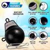 PacificReef Downrigger Weight Coated Ball [4lbs, 6lbs, 8lbs, 10lbs, 12lbs, 15lbs] - Sinker for Downriggers Weight Pancake Oval Canon Ball with Protective Vinyl Coating for Salmon (12 lbs) view 4