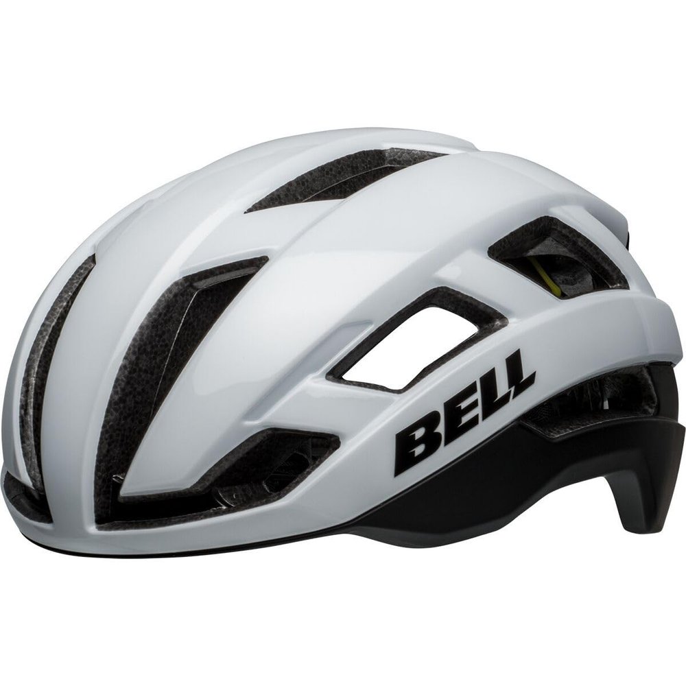 Bell Falcon XR MIPS Adult Road Bike Helmet - Matte/Gloss White/Black, Large (58-62 cm)