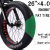 Adults Fat Tire Mountain Bike 26 Inch Full Suspension Mountain Bikes 27 Speed for Men Women, Heavy Riders All Terrain MTB Carbon Steel Trail Snow Bicycle with Dual Disc Brake,Blue view 4