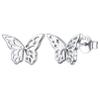 ChicSilver Butterfly Earrings 925 Sterling Silver Small Stud Earrings for Women Hypoallergenic Studs Minimalist Dainty Butterfly Jewelry Cute Christmas Earrings for Women view 1