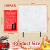 Macarrie 10 Pack 39 x 39 Fire Blanket Emergency for Home Kitchen Safety Suppression Blanket Fiberglass Fireproof Survival for Car Office (Red) view 2