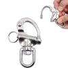 GaiRen 4 Pack Swivel Eye Snap Shackle, Quick Release 316 Stainless Steel Marine Sailboat Shackles for Sailing Rigging SCBA Mask Halyard Panic Snap Spinnaker Clip view 3