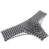 Botmois Men's Breathable Brazilian Bikini Sioft Boxer Briefs Underwear Comfy Enhance Bulge Pouch Cheeky Boxers Hipster 3-Pack(Plaid,Leopard,Orange Wave) M view 3