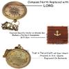Trust in The Lord with All Your Heart -Proverbs 3: 5-6 Quote Engraved Compass with Wooden Box, Camping Compass, Graduation Day, Religious Gifts, Catholic Gifts for Christmas. view 2