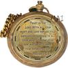 Trust in The Lord with All Your Heart -Proverbs 3: 5-6 Quote Engraved Compass with Wooden Box, Camping Compass, Graduation Day, Religious Gifts, Catholic Gifts for Christmas. view 4