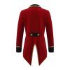 Moggemol Kids Girls Boys Ringmaster Circus Show Jacket Long Sleeve Tailcoat Halloween Party Dress up Burgundy A 14 view 2