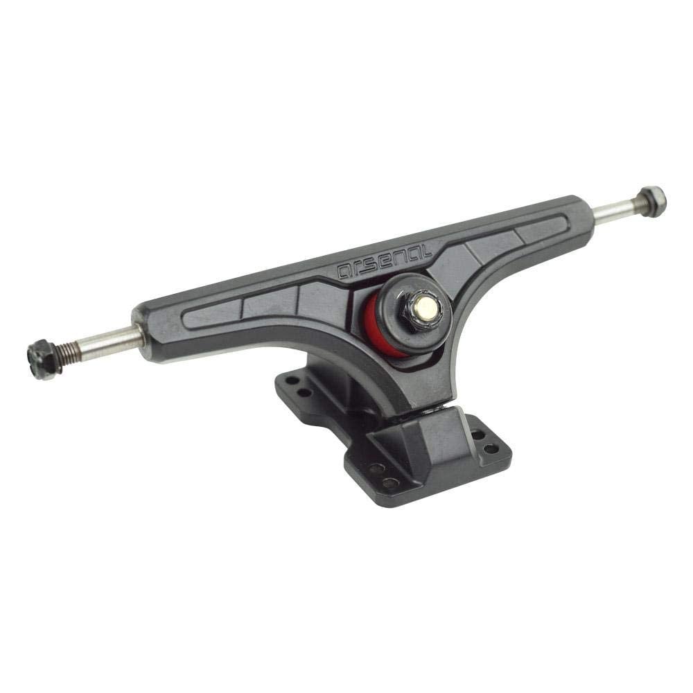 Arsenal Longboard Trucks 180mm | 50 Baseplate | Chemically Welded Axles | Aircraft-Grade Kingpins | Flipable Hanger for Downhill, Freeride, and Carving Skateboarding