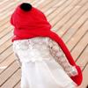 Kids Warm Hat Scarf Gloves 3 in 1 Plush Hood Earflap Hat Winter Thermal Hat for Boys Girls 3-12Year Red view 4