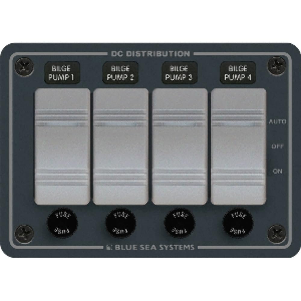 Blue Sea 8666 Contura 4 Bilge Pump Control Panel