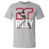 500 LEVEL Austin Riley Shirt (Cotton, XX-Large, Heather Gray) - Austin Riley Atlanta Bold Number WHT view 1