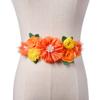 Orange Flower Belly Sash Maternity Orange Floral Flower Belt Orange Maternity Sash SAB01 (Orange) view 2