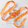 Orange Flower Belly Sash Maternity Orange Floral Flower Belt Orange Maternity Sash SAB01 (Orange) view 3