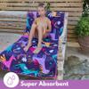 ECCOSOPHY Microfiber Kids Beach Towels & Pouch 60"x30" for Girls & Boys - Quick Dry Pool Towels - Sand Free Beach Blanket for Travel - Camping - Vacation - Toallas Playas (Unicorns) view 4