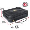 USA Gear XL Semi Hard Shell Dart Case - Storage Protective for 15 Piece Dart Set, Tips, Flights and Shafts, and More Accessories - Locking Foam Design for Soft and Steel Tips (Black) - Case Only view 3