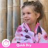 ECCOSOPHY Microfiber Kids Beach Towels & Pouch 60"x30" for Girls & Boys - Quick Dry Pool Towels - Sand Free Beach Blanket for Travel - Camping - Vacation - Toallas Playas (Ballerina) view 2