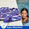 ECCOSOPHY Microfiber Kids Beach Towels & Pouch 60"x30" for Girls & Boys - Quick Dry Pool Towels - Sand Free Beach Blanket for Travel - Camping - Vacation - Toallas Playas (Space) view 2