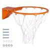 GoSports Universal Regulation 18" Steel Basketball Rim - Choose from Fixed or Breakaway - Use for Replacement or Garage Mount view 1