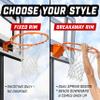 GoSports Universal Regulation 18" Steel Basketball Rim - Choose from Fixed or Breakaway - Use for Replacement or Garage Mount view 2