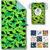 ECCOSOPHY Microfiber Kids Beach Towels & Pouch 60"x30" for Girls & Boys - Quick Dry Pool Towels - Sand Free Beach Blanket for Travel - Camping - Vacation - Toallas Playas (Dinosaur) view 1