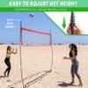 GoSports 12 ft Freestanding Volleyball Training Net for Indoor Our Outdoor Use - Instant Setup and Height Adjustable view 3