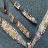Showman Leather Single Ear Headstall & Breast Collar Set w/Hair-On Cowhide view 2